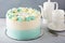 Simple baby shower or baptism cake