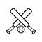 Simple baseball icon