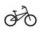 Simple Bicycle logo. Bike icon isolated on white background. Vector illustration for graphic design, web site, social media, UI,