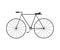 Simple bike icon on a white background