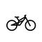 Simple bike line outline vector icon illustration flat design