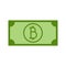 Simple Bitcoin Money Symbol Vector Illustration Graphic