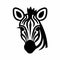 Simple Black Line Icon Design For Zebra