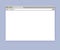 Simple blank browser window mockup