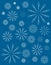 Simple Blue Decorative Xmas Background