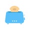 Simple blue toaster icon