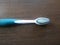 Simple blue and white toothbrush