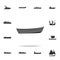 simple boat icon. Detailed set of water transport icons. Premium graphic design. One of the collection icons for websites, web des