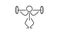 Simple body builder with dumbbell