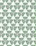 Simple botanical pattern of decorative green tulips on a white background