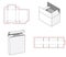 Simple box packaging die cut out template design. 3d mock-up. Template of a simple Box. Cut out of Paper or cardboard