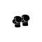 simple boxing gloves icon vector logo