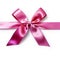 Simple breast cancer awareness ribbon on white background