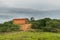 Simple brick house in the countryside of Oeiras, Piaui Northeast Brazil