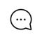 Simple bubble chat icon. vector illustration