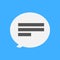 Simple Bubble Chat Line Symbol