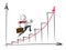 Simple Business People - Exponential Growth Chart