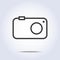 Simple camera icon gray color