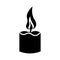 Simple candle icon