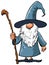 Simple Cartoon Wizard with staff