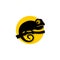 Simple Chameleon logo icon sign