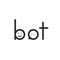 Simple chatbot logo like lettering