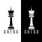 Simple chess figure queen vector design