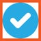 Simple Circular Blue Check Icon