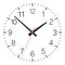 Simple classic vector clock placed on white