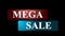 Simple clean animated MEGA SALE lower third