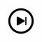 Simple And Clean Next Music Button Vector Icon