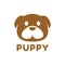 Simple clean Puppy dog logo design