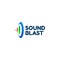 Simple Clean Sound Ripple Wave Logo Design Template