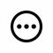 Simple And Clean Three Dots, More, Other, Option Vector Icon