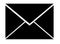 Simple close black envelope icon isolated. Concept of email, post