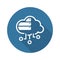 Simple Cloud Database Vector Icon