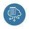 Simple Cloud Documents Vector Icon
