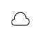 Simple cloud line icon