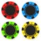 Simple Colored Casino chips