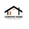 The simple company logo with house concept