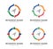 simple compass vector logo design illustration inspiration