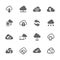 Simple Computer Cloud Icons