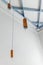 Simple copper ceiling lamps