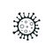 Simple Coronavirus covid 19 icon. Vector illustration for your projects.