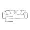 Simple couch outline drawing