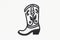 Simple Cowgirl Boots Logo Vector Graphic for Your Western-Themed Designs.
