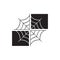 simple creative spider web logo design spiderweb vector illustration