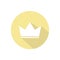 Simple Crown Icon in Flat Style. Premium Symbol Vector