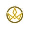 Simple Crown Logo Royal King Queen concept symbol