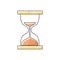 Simple and cute hourglass illustration